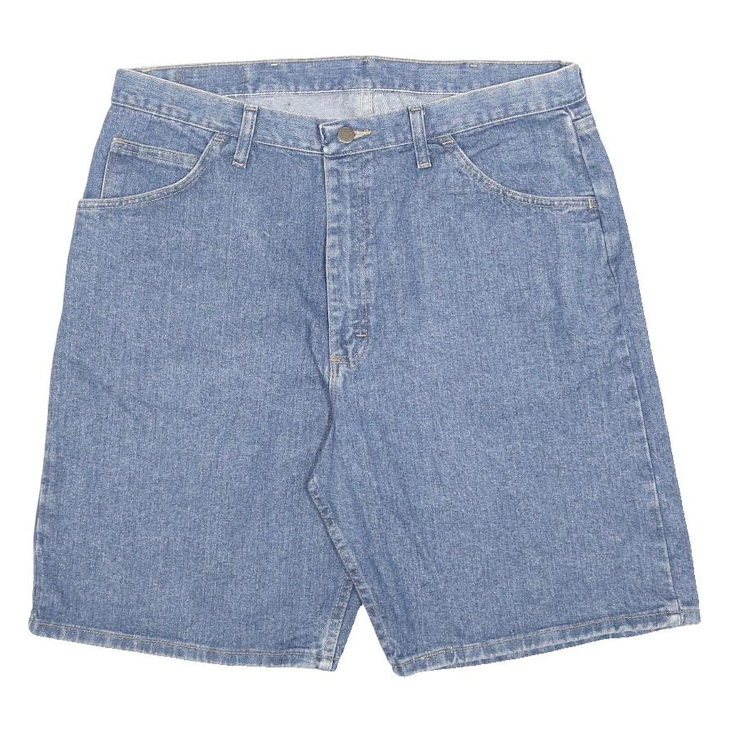 WRANGLER Mens Denim Blue Casual Shorts L W36 Classic Cotton Comfort