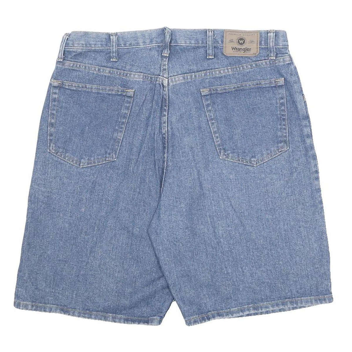 WRANGLER Mens Denim Blue Casual Shorts L W36 Classic Cotton Comfort