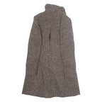 DKNY Womens Overcoat Jacket Brown Wool M