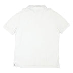 NAUTICA Mens White Polo Shirt L Slim Fit Cotton Blend Classic Summer Wear