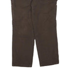 CARHARTT Womens Cotton Blend Brown Regular Straight Trousers W38 L30 Workwear
