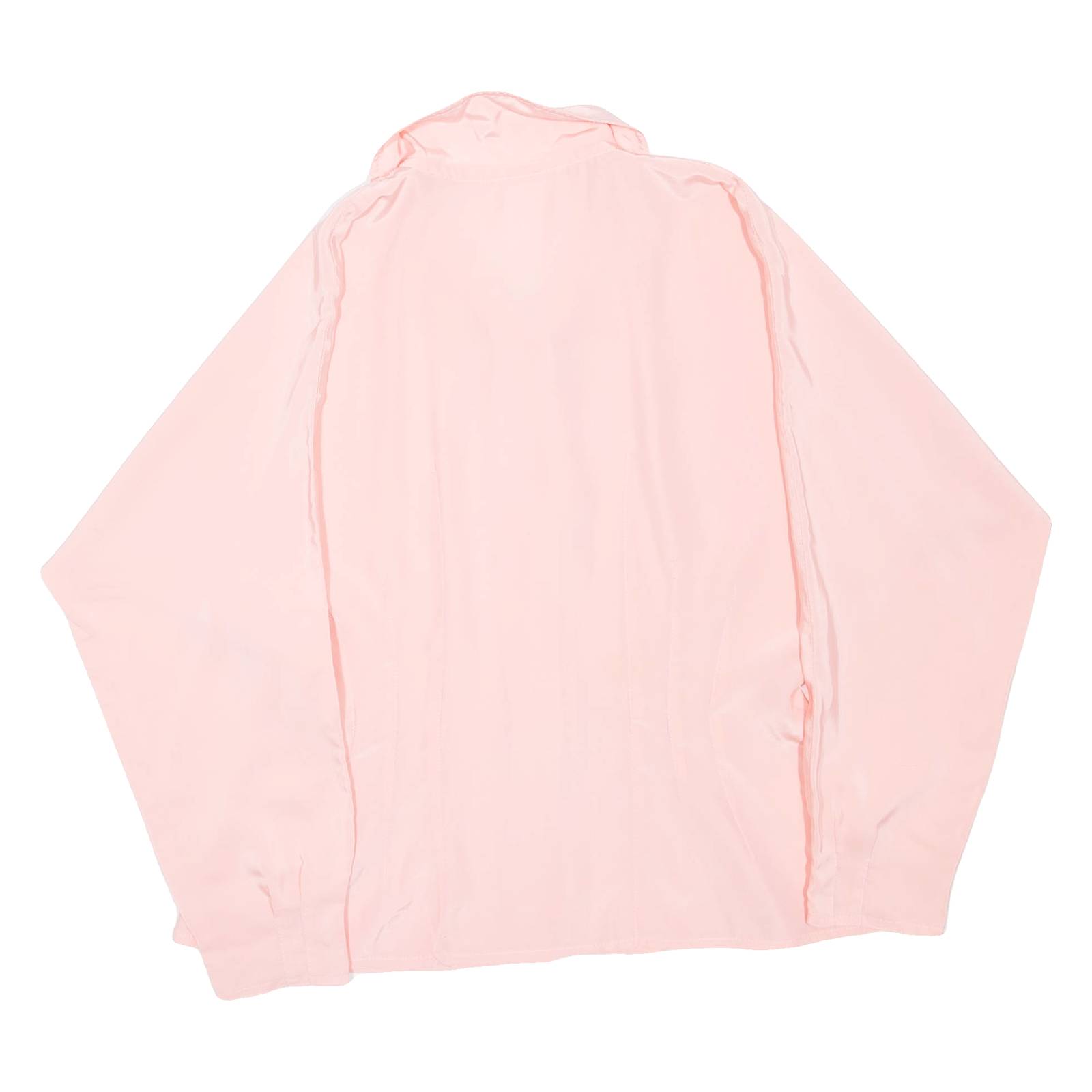 Womens Blouse Pink Collared Long Sleeve L