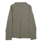 ADIDAS Womens Green Slim Jacket XS Polyamide Plain Lightweight Pink Detail