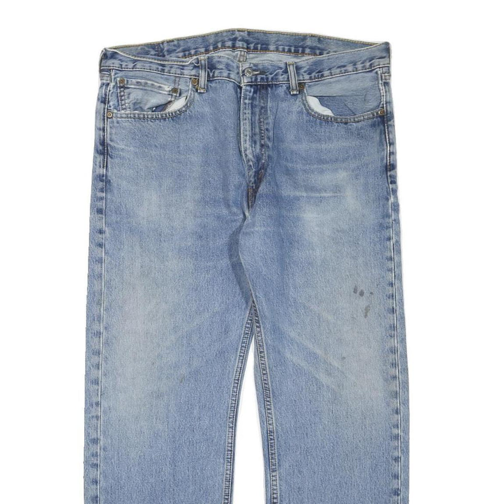 LEVI'S 505 Mens Jeans Blue Regular Straight Denim Medium W38 L30 Classic Fit Zip