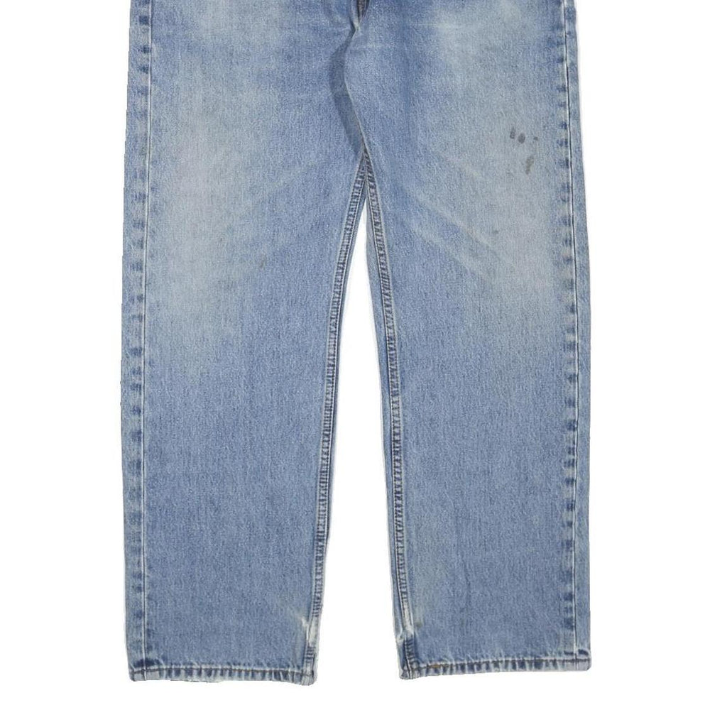 LEVI'S 505 Mens Jeans Blue Regular Straight Denim Medium W38 L30 Classic Fit Zip