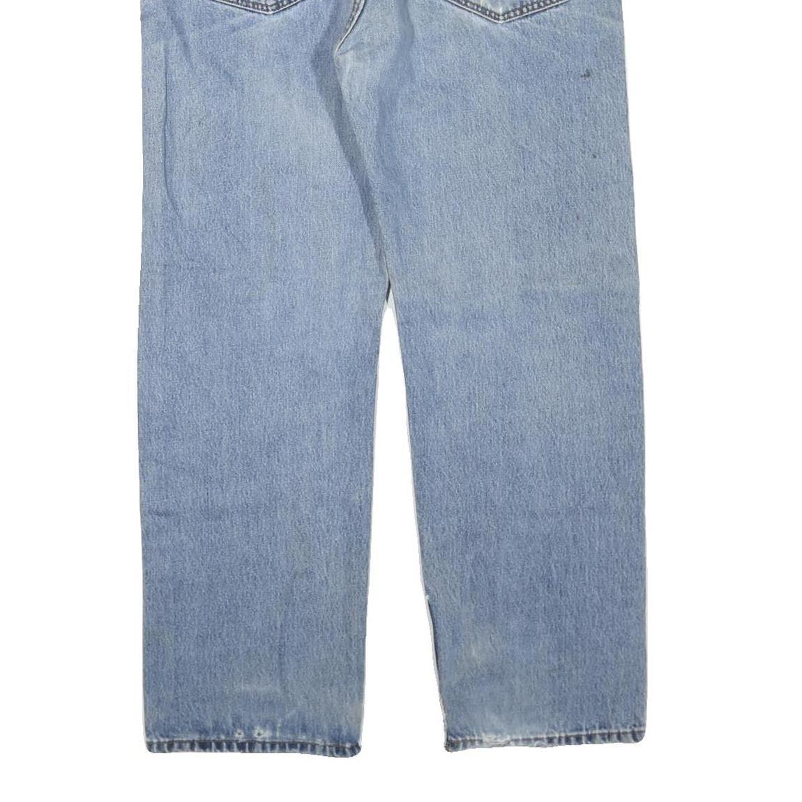 LEVI'S 505 Mens Jeans Blue Regular Straight Denim Medium W38 L30 Classic Fit Zip