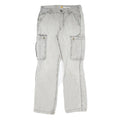 CARHARTT Mens Cotton Beige Regular Straight Leg Trousers W30 L32 Casual Workwear