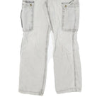 CARHARTT Mens Cotton Beige Regular Straight Leg Trousers W30 L32 Casual Workwear