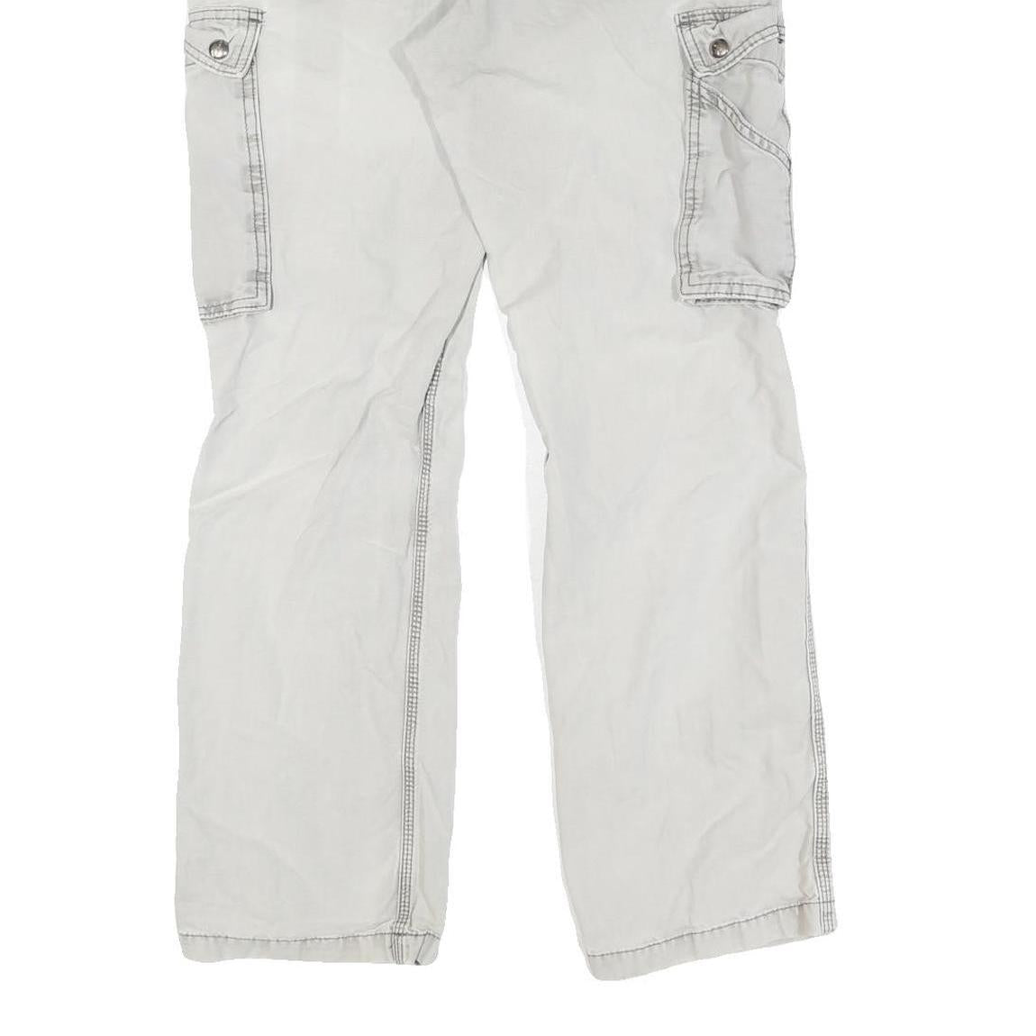 CARHARTT Mens Cotton Beige Regular Straight Leg Trousers W30 L32 Casual Workwear