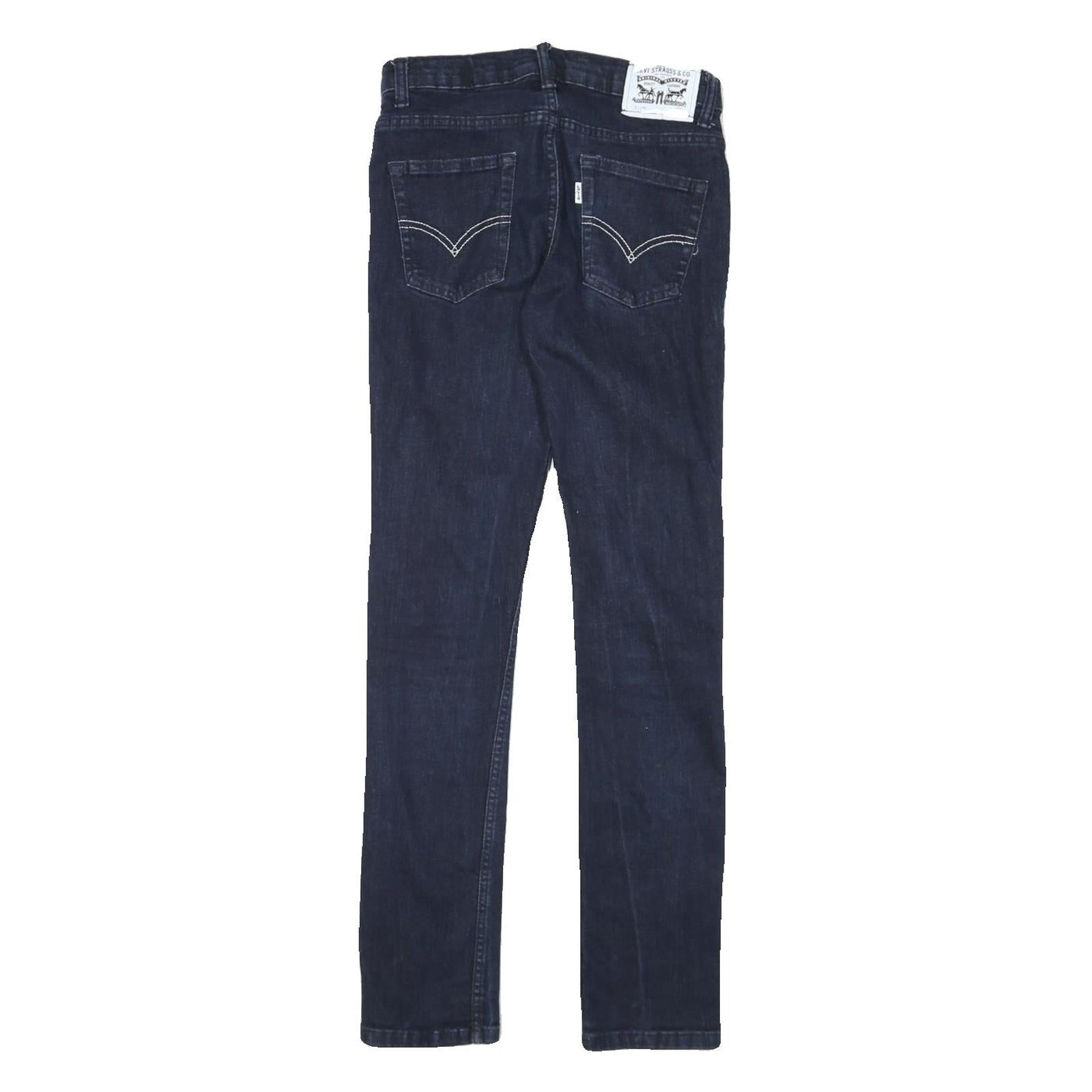 LEVI'S Womens Slim Jeans Blue Denim W28 L30 Zip Skinny Stretch Stylish