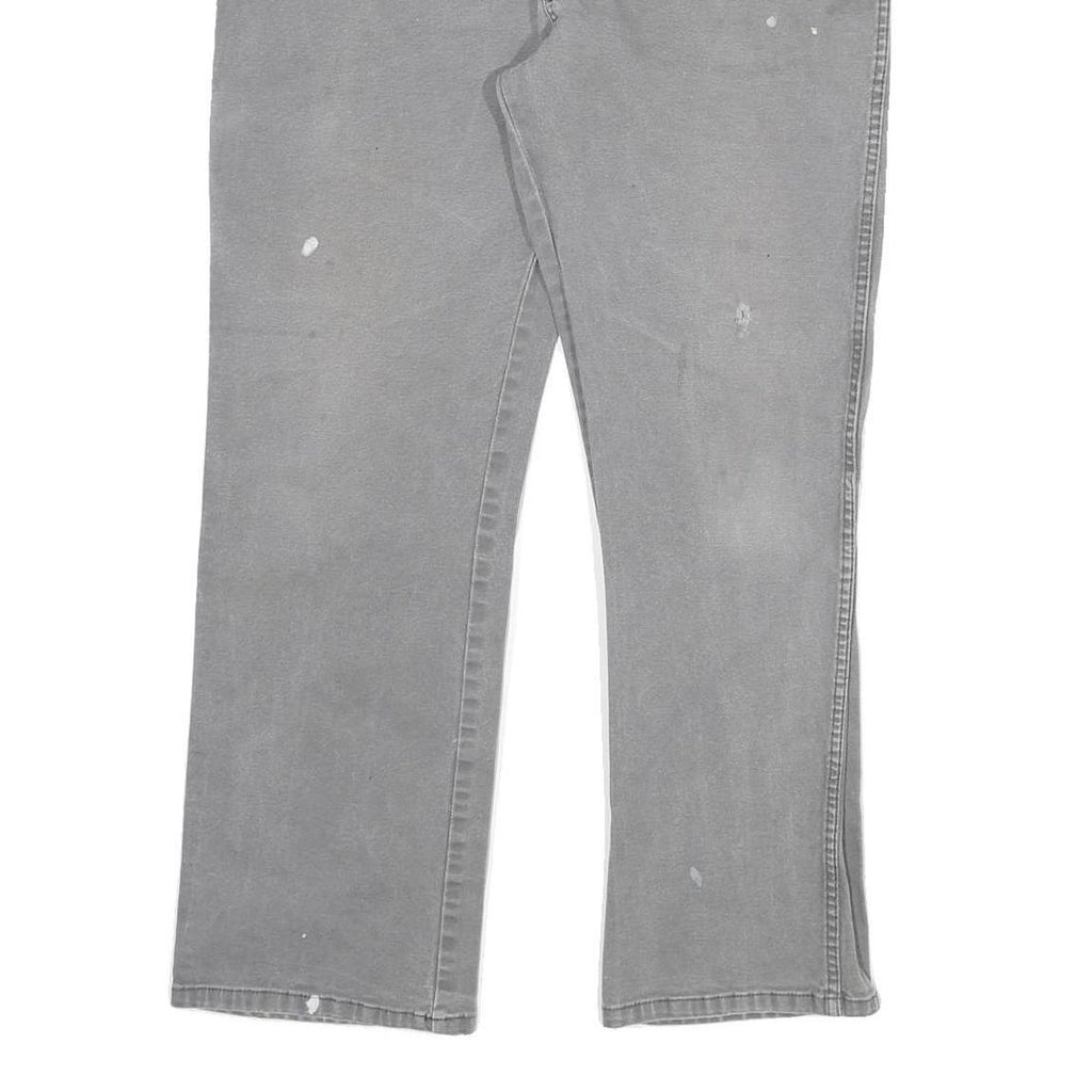 DICKIES Mens Regular Fit Grey Denim Jeans W32 L27 Workwear Straight Cotton Blend