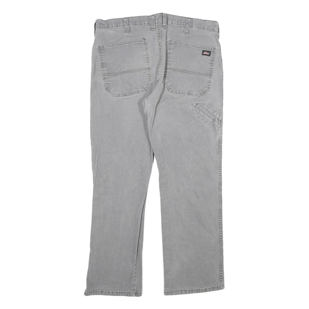 DICKIES Mens Regular Fit Grey Denim Jeans W32 L27 Workwear Straight Cotton Blend
