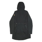 FJALLRAVEN Womens Black Hooded Jacket S Woven Zip Outdoor Casual