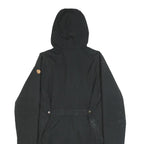 FJALLRAVEN Womens Black Hooded Jacket S Woven Zip Outdoor Casual