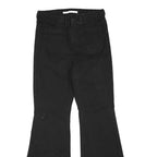 CELEBRITY PINK Womens Black Regular Flared Denim Jeans W30 L32 Braided Waistband