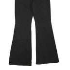 CELEBRITY PINK Womens Black Regular Flared Denim Jeans W30 L32 Braided Waistband