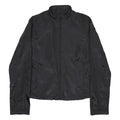 HUGO BOSS Womens Black Bomber Jacket M Polyester Blend Plain Zip Closure