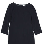 LK BENNETT Womens Shift Dress Black Wool Knee Length UK 10