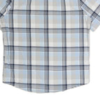 TOMMY HILFIGER Mens Blue & Grey Check Shirt M Classic Fit Casual Button-Down