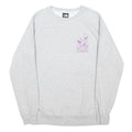 THE NORTH FACE Womens Grey Sweatshirt XS Purple Camp Graphic Crew Neck Casual
