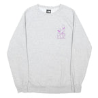 THE NORTH FACE Womens Grey Sweatshirt XS Purple Camp Graphic Crew Neck Casual