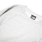 THE NORTH FACE Womens Grey Sweatshirt XS Purple Camp Graphic Crew Neck Casual