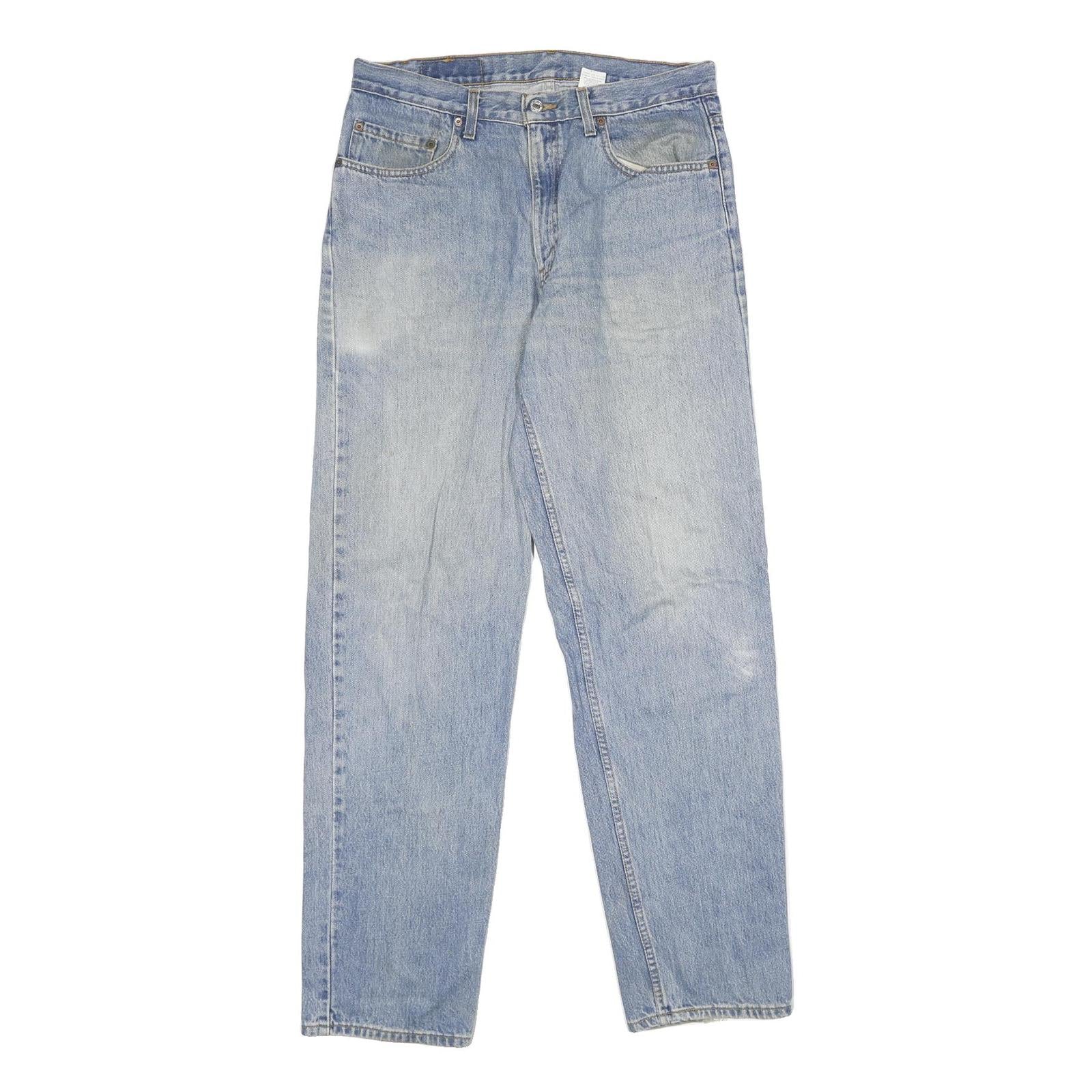 LEVI'S 550 STRAIGHT Mens Jeans Blue Relaxed Straight Denim Light W34 L34 Classic
