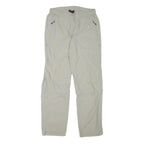 TREVOLUTION Mens Polyester Blend Regular Beige Trousers W30 L31 Lightweight Zip