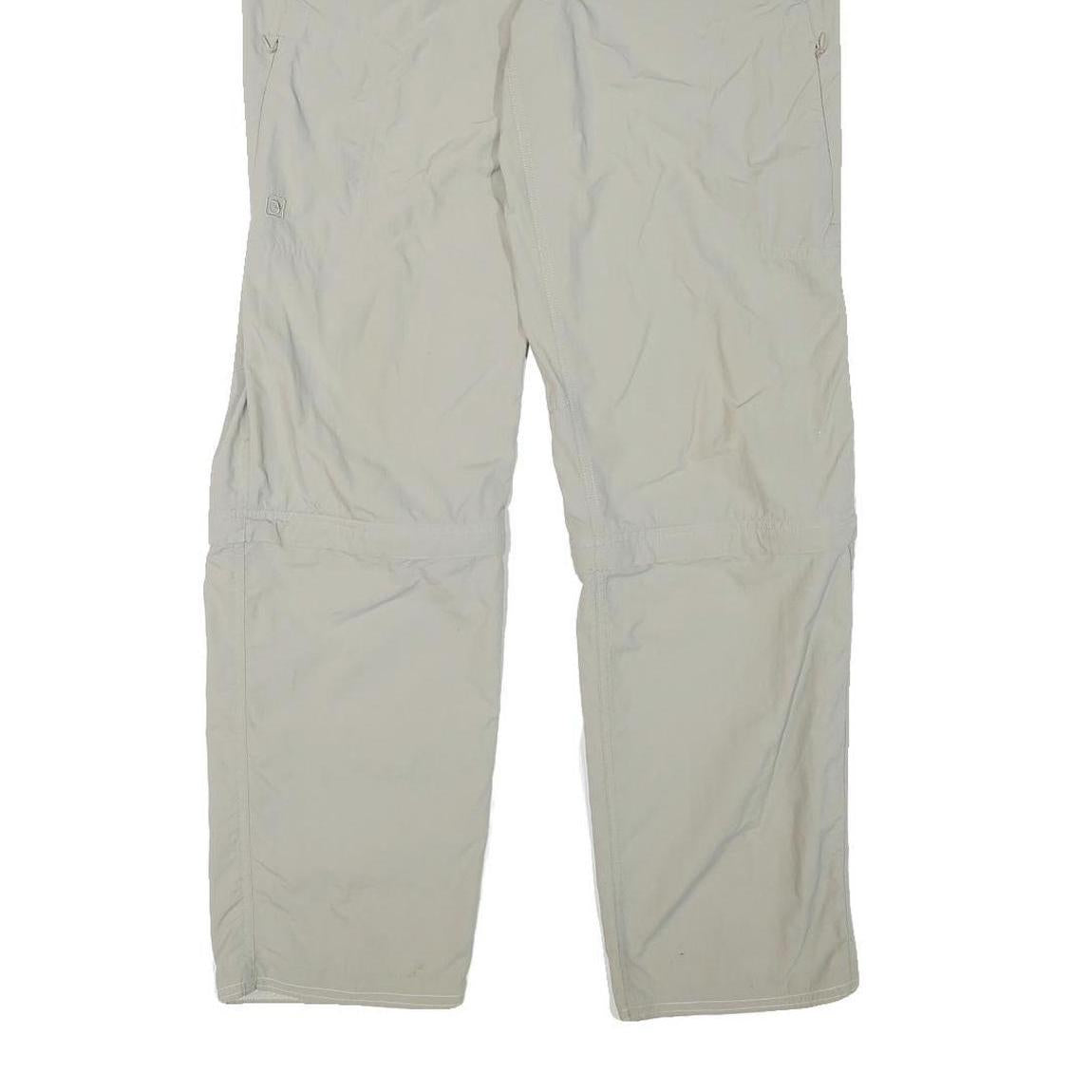 TREVOLUTION Mens Polyester Blend Regular Beige Trousers W30 L31 Lightweight Zip