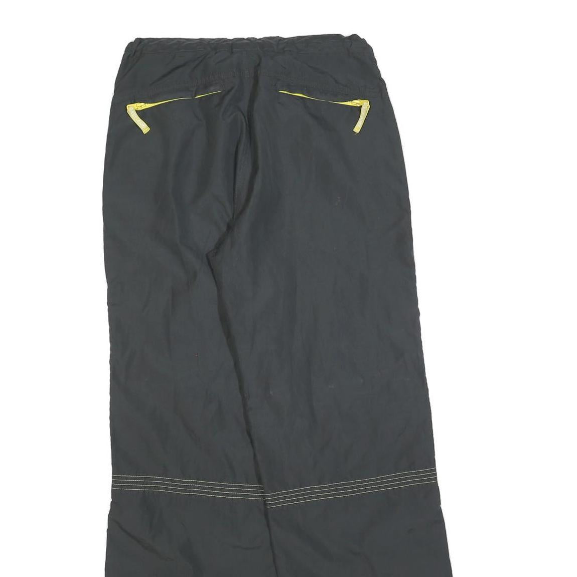 GUESS Womens Polyester Blend Black Regular Wide-Leg Trousers W28 L30 Outdoor