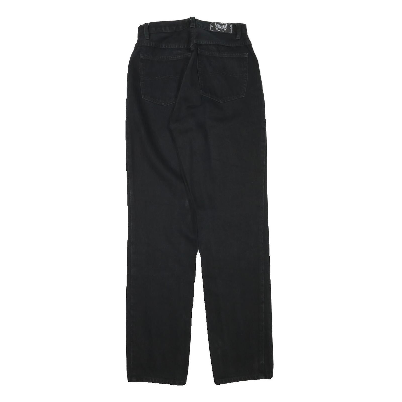 TEDDYS Womens Black Regular Fit Straight Denim Jeans Cotton Blend W25 L31