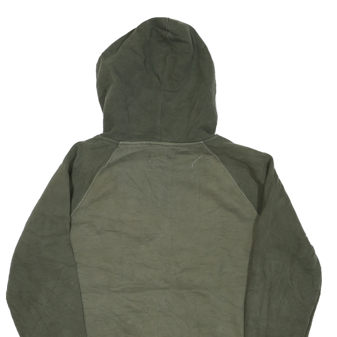 CHAMPION Mens Green Cotton Blend Pullover Hoodie M Logo Sweatshirt