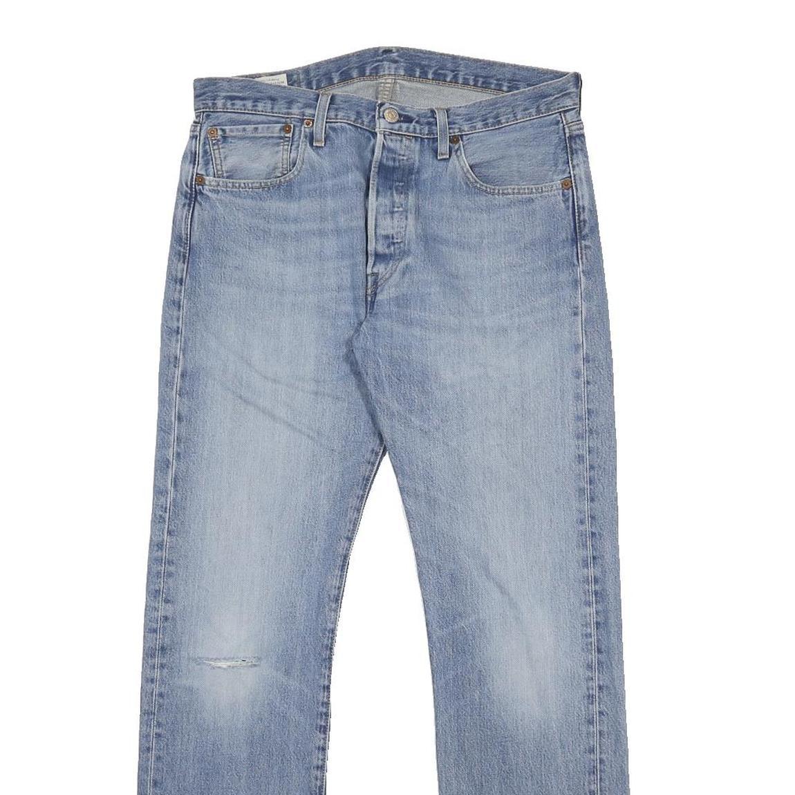 LEVI'S 501 BIG E Mens Jeans Blue Regular Straight Denim Light W32 L32 Classic