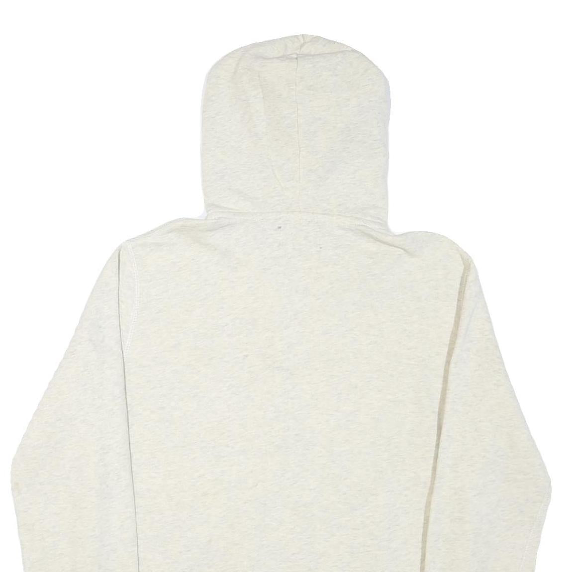 POLO RALPH LAUREN Womens Cream Hoodie M Cotton Blend Zip Hooded Sweatshirt