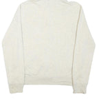 POLO RALPH LAUREN Womens Cream Hoodie M Cotton Blend Zip Hooded Sweatshirt