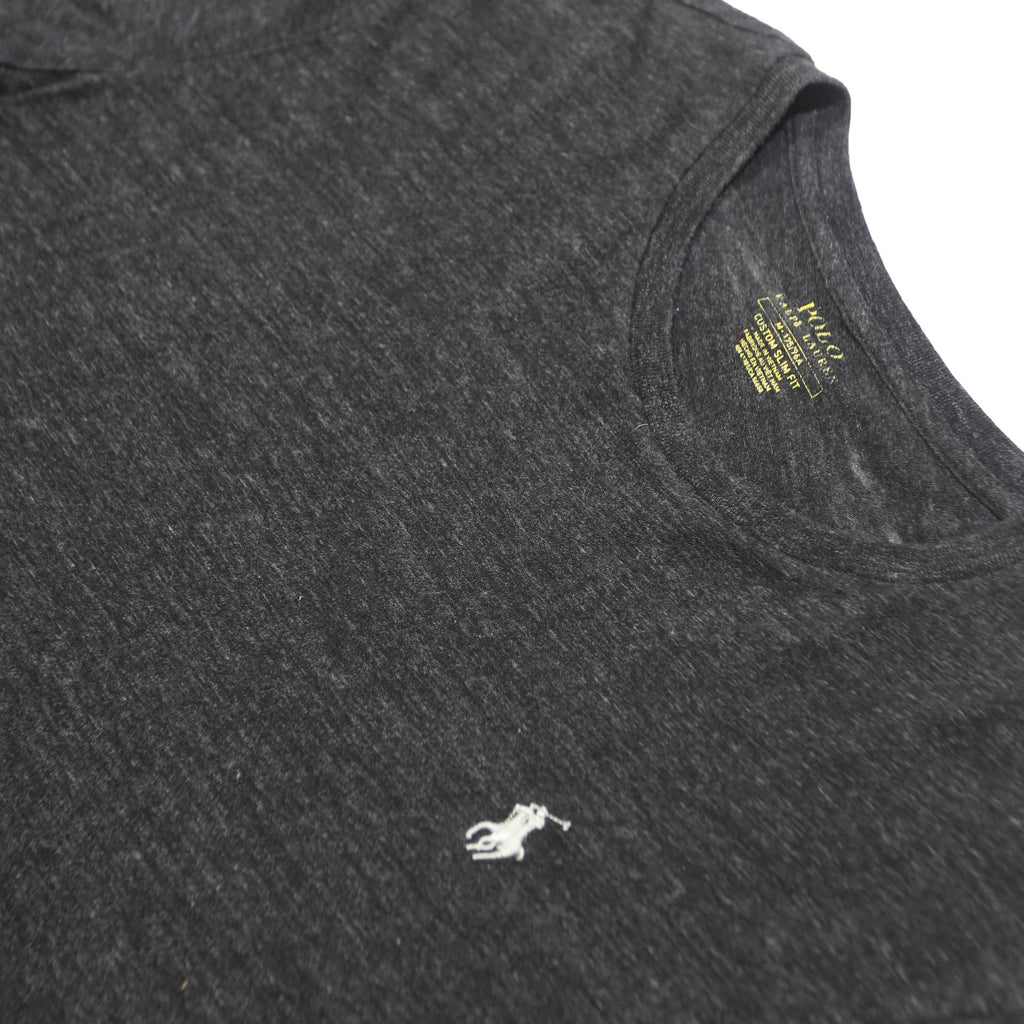 POLO RALPH LAUREN Mens Grey Graphic T-Shirt M Short Sleeve Crew Neck Classic Fit