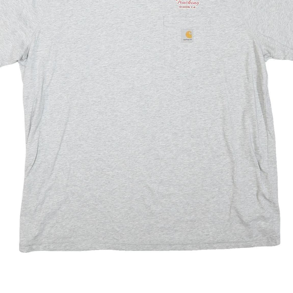 CARHARTT Mens Grey Graphic T-Shirt 2XL Short Sleeve Crew Neck Guzman Sons