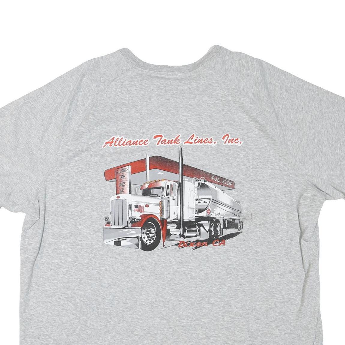 CARHARTT Mens Grey Graphic T-Shirt 2XL Short Sleeve Crew Neck Guzman Sons