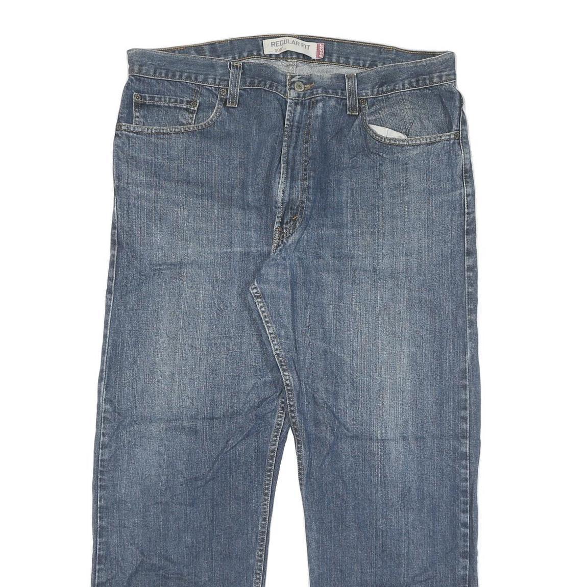 LEVI'S 505 Mens Jeans Blue Regular Straight Denim Medium W36 L29 Classic Zip