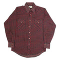 WRANGLER Mens Shirt Red 90s Check Long Sleeve S