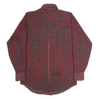 WRANGLER Mens Shirt Red 90s Check Long Sleeve S