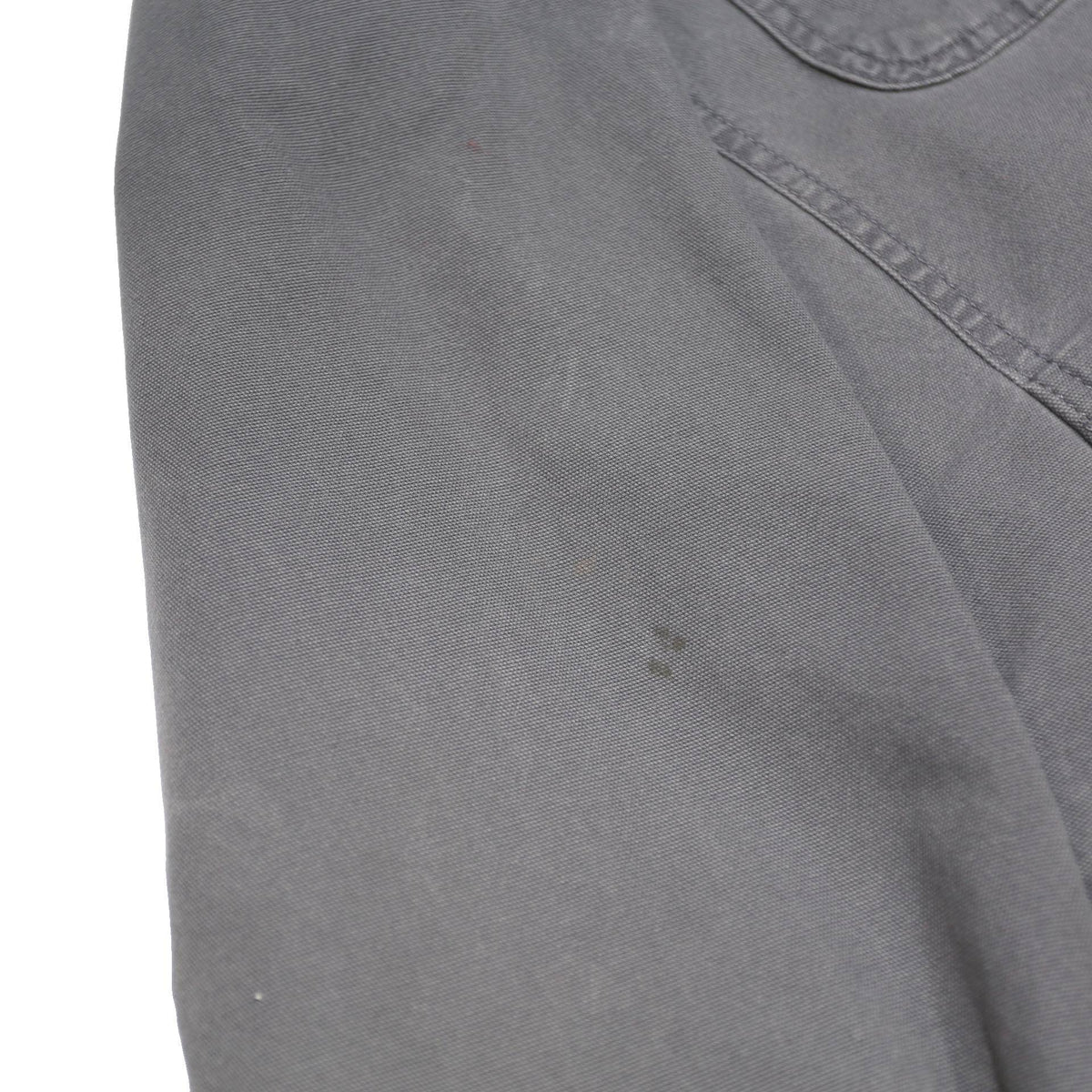 CARHARTT Fleece Lined Mens Grey Workwear Shirt L Durable Polyester Button Up