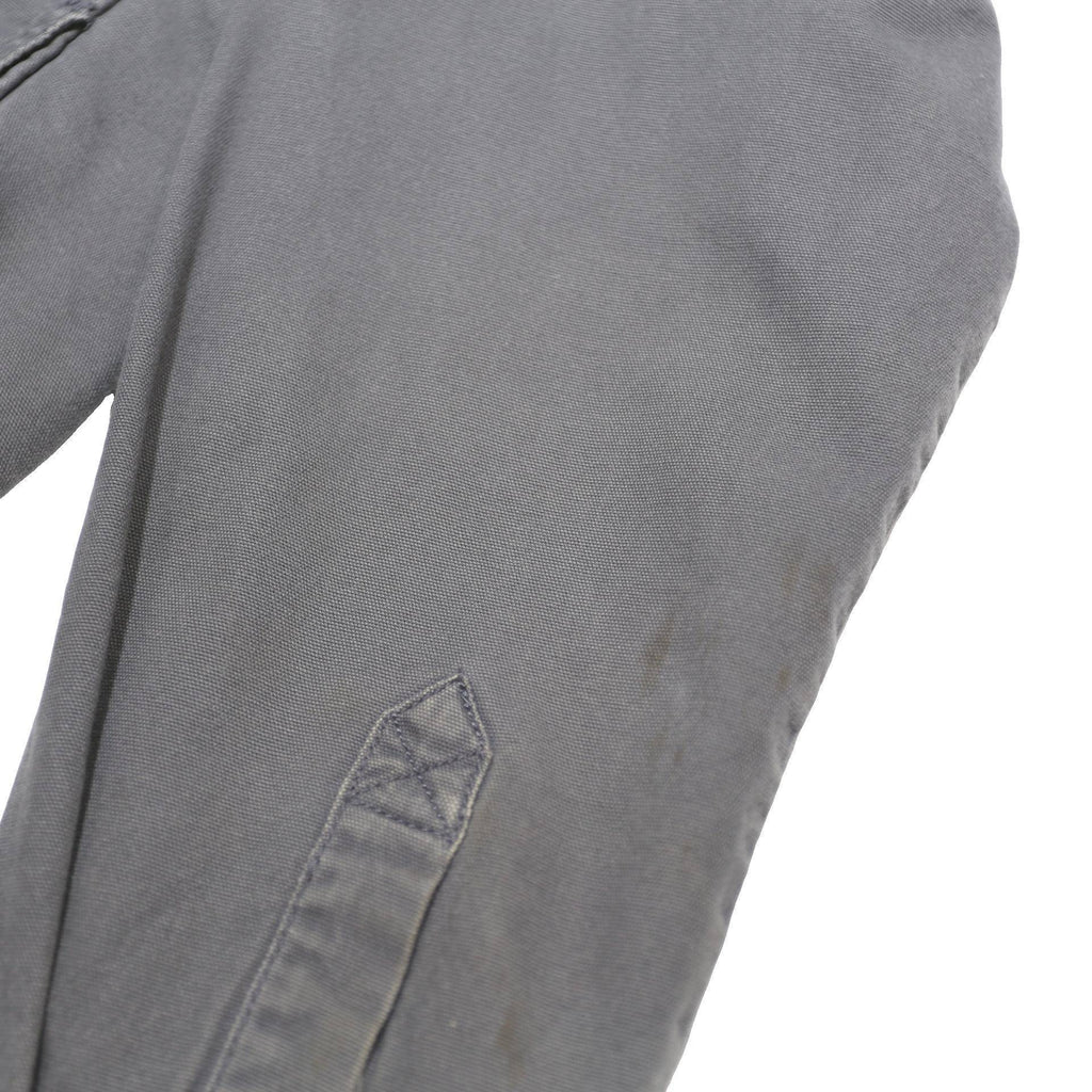 CARHARTT Fleece Lined Mens Grey Workwear Shirt L Durable Polyester Button Up