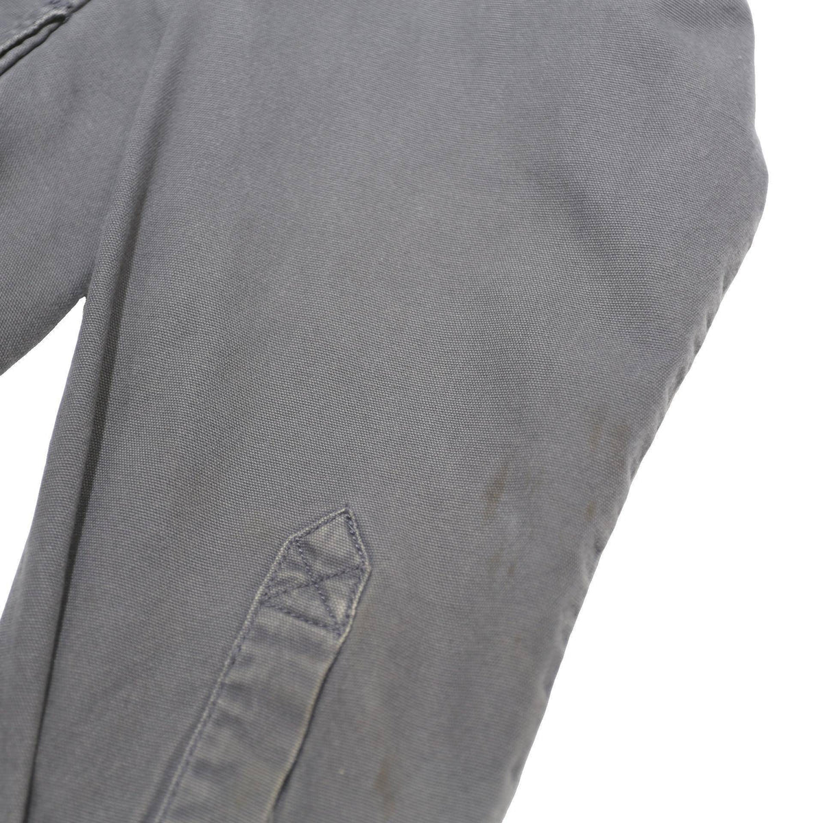 CARHARTT Fleece Lined Mens Grey Workwear Shirt L Durable Polyester Button Up