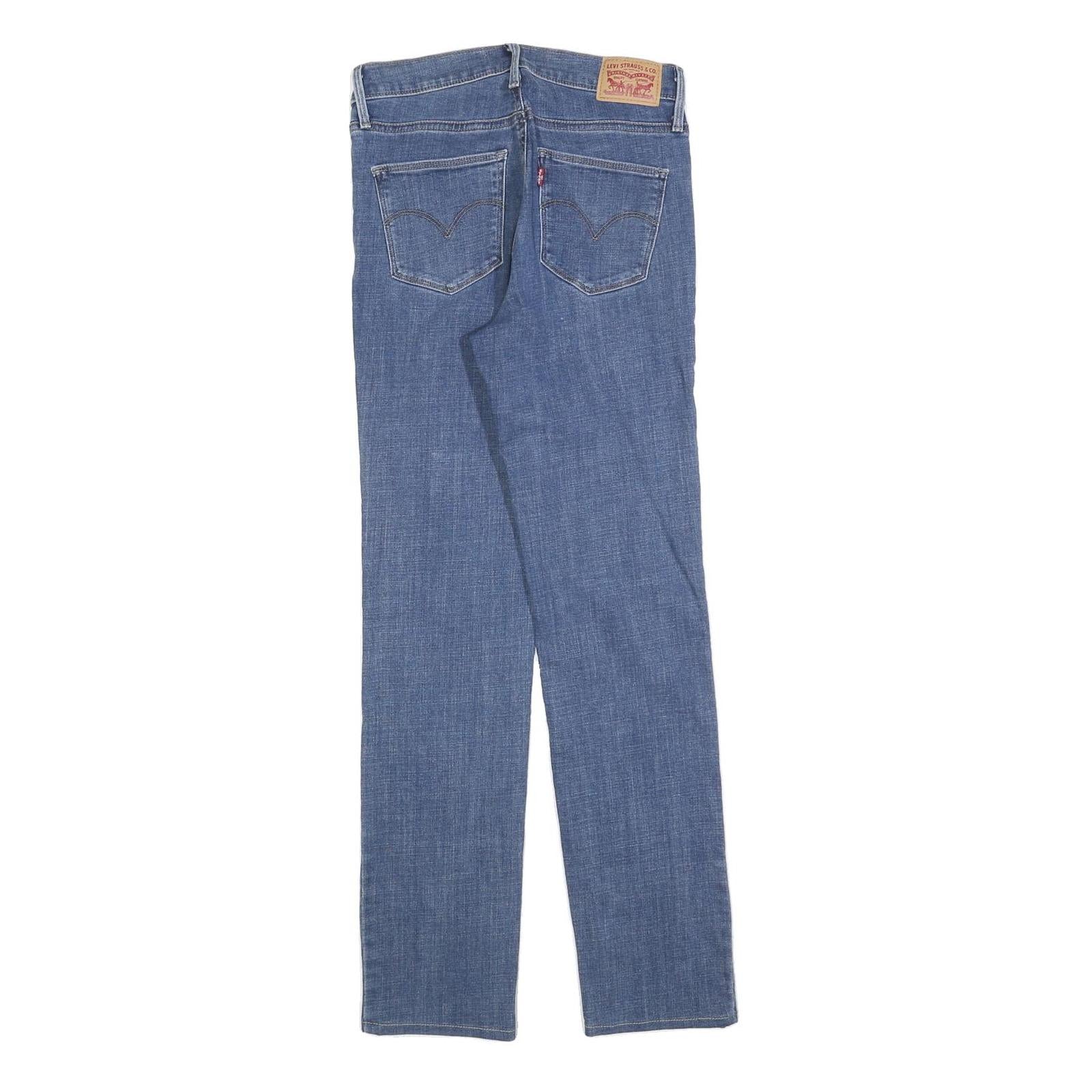 LEVI'S Womens Slim Blue Jeans Denim Medium W27 L29 Stylish Zip Closure