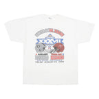 JERZEES Mens White Super Bowl XXXVII Graphic T-Shirt XL Short Sleeve Crew Neck