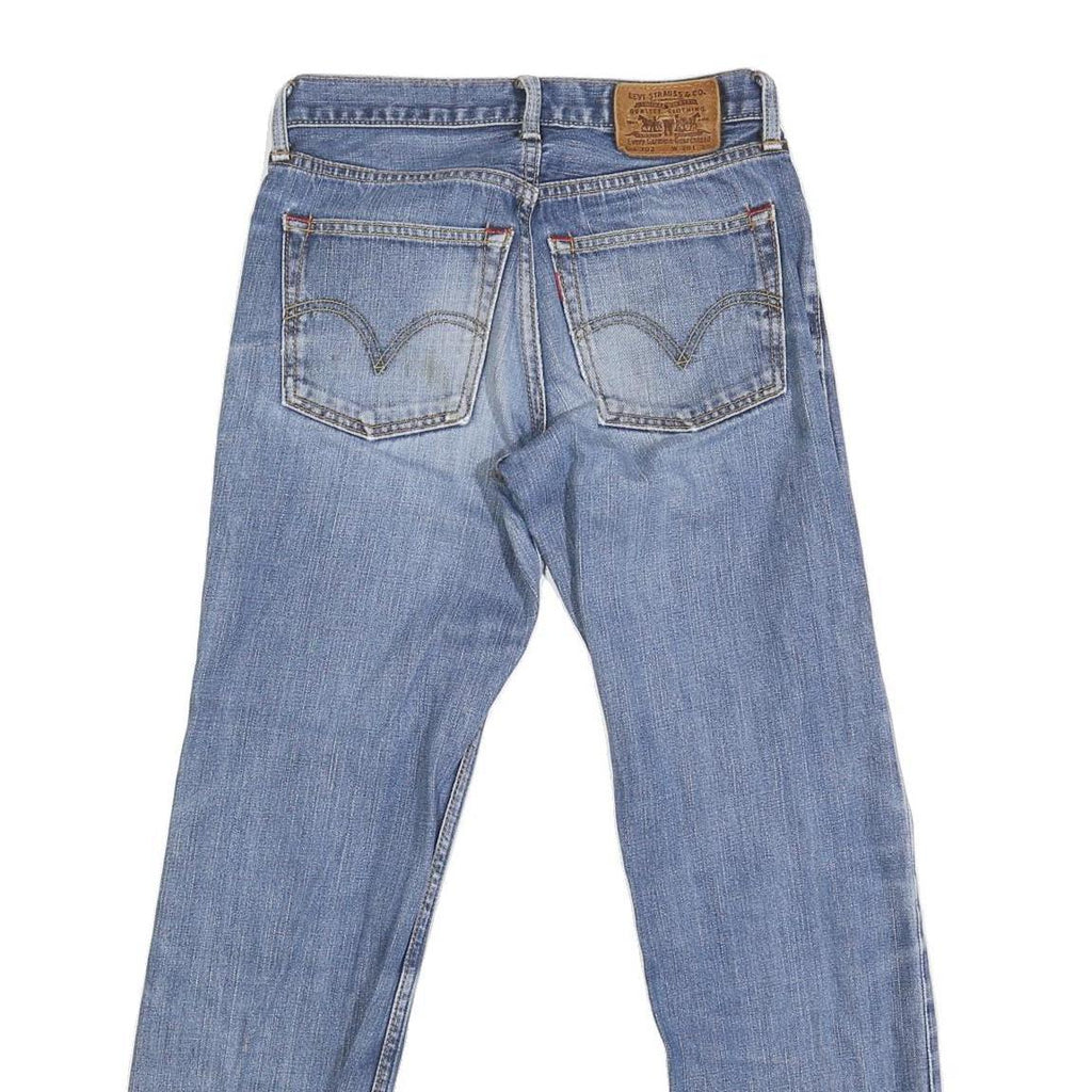 LEVI'S 501 Mens Jeans Blue Regular Straight Denim Medium W28 L27 Classic Zip