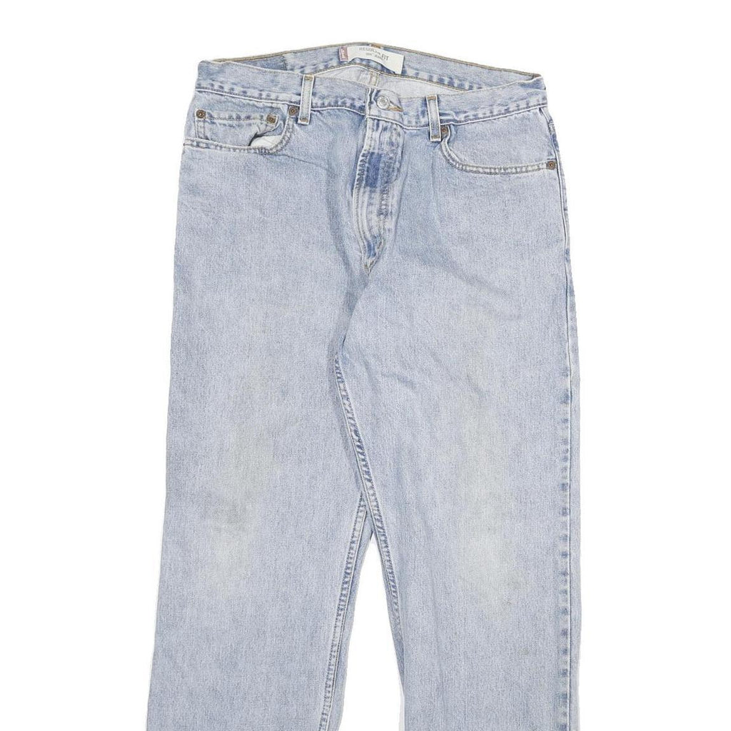 LEVI'S 505 Mens Jeans Blue Regular Straight Denim Medium W33 L32 Classic Fit