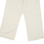 HOTKISS Womens Shorts Cream Casual Cargo L W36 Button Cotton Blend Wide Leg