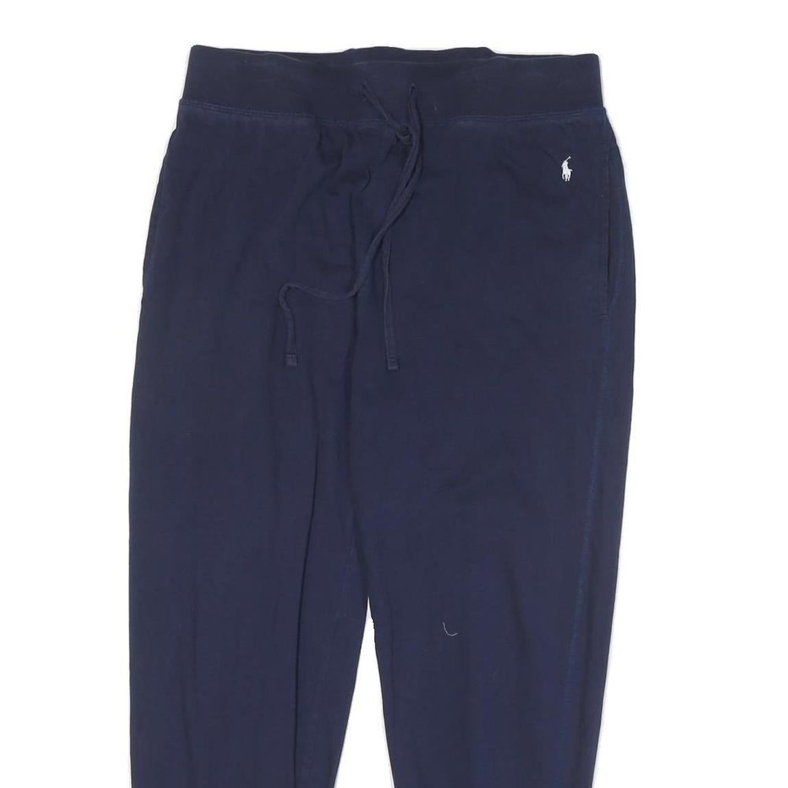 POLO RALPH LAUREN Womens Joggers Navy Blue Slim Tapered L W30 L25 Cotton Blend